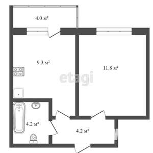 1-к квартира, вторичка, 30м2, 8/23 этаж