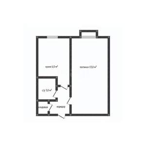 1-к квартира, вторичка, 22м2, 8/9 этаж