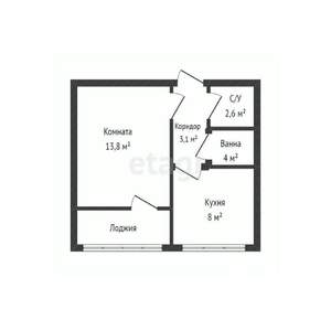 1-к квартира, вторичка, 29м2, 5/9 этаж
