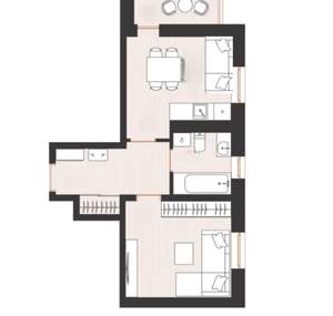 2-к квартира, вторичка, 40м2, 10/21 этаж