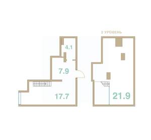1-к квартира, вторичка, 52м2, 8/10 этаж