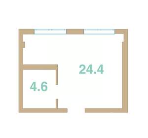 Студия квартира, вторичка, 29м2, 3/4 этаж