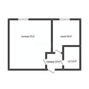 1-к квартира, вторичка, 30м2, 1/9 этаж