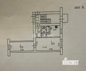 2-к квартира, вторичка, 42м2, 1/3 этаж