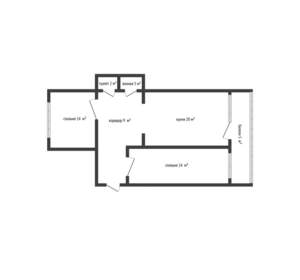 2-к квартира, вторичка, 64м2, 5/14 этаж