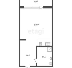 Студия квартира, вторичка, 24м2, 5/20 этаж
