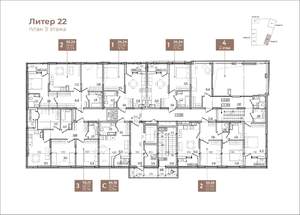 1-к квартира, вторичка, 34м2, 9/9 этаж