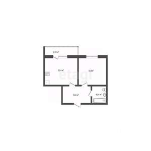 1-к квартира, вторичка, 31м2, 11/12 этаж