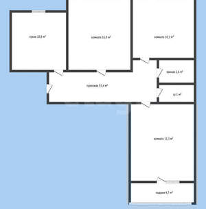 3-к квартира, вторичка, 62м2, 5/10 этаж