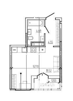 Студия квартира, вторичка, 30м2, 14/18 этаж