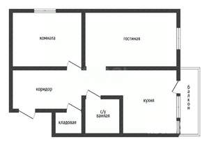 2-к квартира, вторичка, 60м2, 14/16 этаж