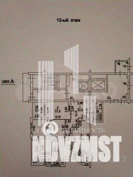 3-к квартира, вторичка, 83м2, 13/17 этаж