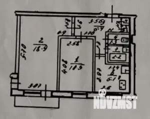 2-к квартира, вторичка, 46м2, 7/9 этаж