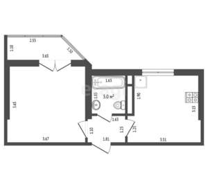 1-к квартира, вторичка, 29м2, 13/17 этаж