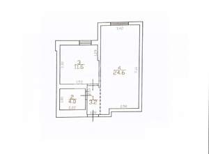 1-к квартира, вторичка, 43м2, 18/21 этаж