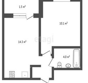 1-к квартира, вторичка, 36м2, 16/24 этаж