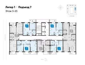 2-к квартира, вторичка, 65м2, 21/25 этаж