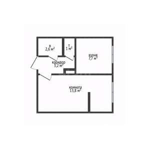 1-к квартира, вторичка, 30м2, 4/9 этаж
