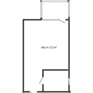 1-к квартира, вторичка, 22м2, 3/3 этаж