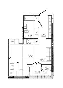 Студия квартира, вторичка, 31м2, 2/18 этаж