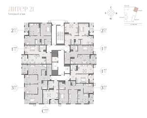 3-к квартира, вторичка, 92м2, 13/18 этаж