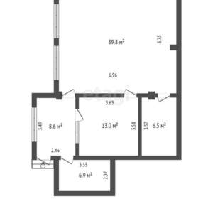 3-к квартира, сданный дом, 75м2, 1/4 этаж