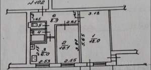2-к квартира, вторичка, 46м2, 2/9 этаж