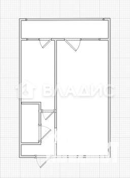 1-к квартира, вторичка, 27м2, 5/5 этаж