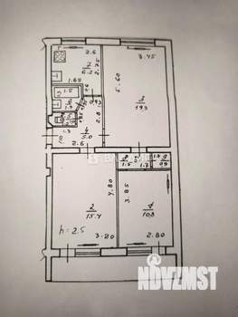 3-к квартира, вторичка, 63м2, 3/5 этаж