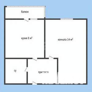 1-к квартира, вторичка, 32м2, 4/23 этаж