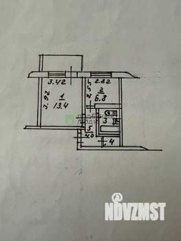 1-к квартира, вторичка, 31м2, 7/9 этаж