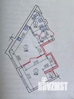 1-к квартира, вторичка, 35м2, 1/8 этаж