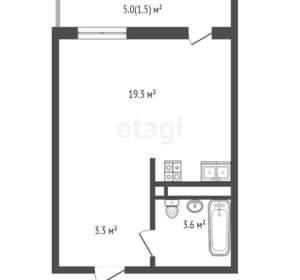 Студия квартира, вторичка, 28м2, 18/23 этаж
