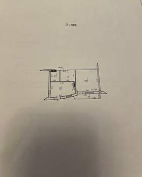 1-к квартира, вторичка, 47м2, 3/9 этаж