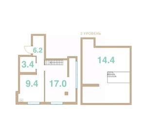 1-к квартира, вторичка, 50м2, 7/10 этаж