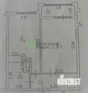 1-к квартира, вторичка, 40м2, 7/14 этаж