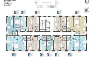 Студия квартира, строящийся дом, 22м2, 13/18 этаж