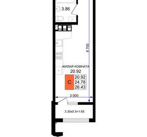 Студия квартира, вторичка, 26м2, 5/8 этаж