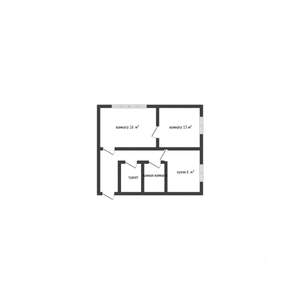 2-к квартира, вторичка, 40м2, -1/5 этаж