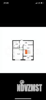 1-к квартира, вторичка, 43м2, 8/23 этаж