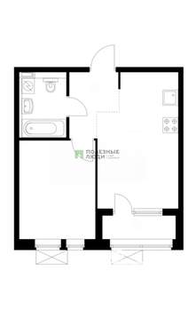 1-к квартира, вторичка, 36м2, 13/24 этаж