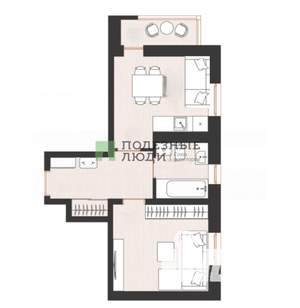 1-к квартира, вторичка, 40м2, 10/21 этаж