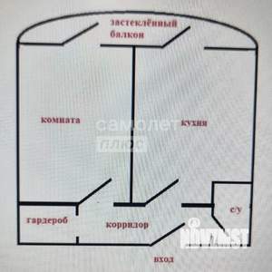 1-к квартира, вторичка, 38м2, 6/9 этаж