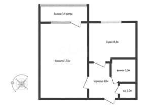 1-к квартира, вторичка, 36м2, 3/7 этаж