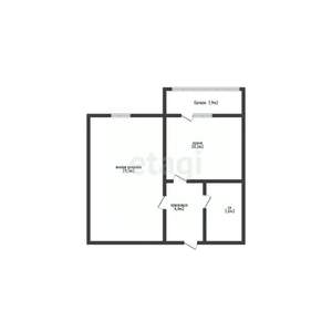 1-к квартира, вторичка, 38м2, 3/16 этаж