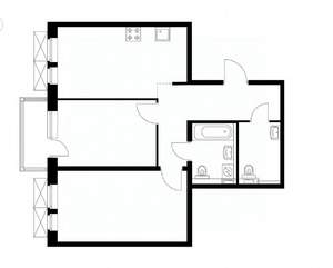 2-к квартира, вторичка, 58м2, 19/24 этаж