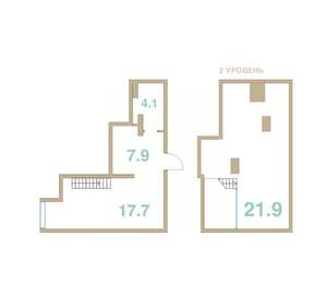 1-к квартира, вторичка, 52м2, 7/10 этаж