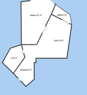 1-к квартира, вторичка, 37м2, 9/11 этаж