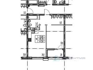 1-к квартира, вторичка, 43м2, 13/20 этаж