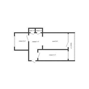 2-к квартира, вторичка, 64м2, 5/14 этаж